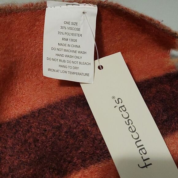 Francesca's brinxly brushed plaid poncho‎ - Picture 7 of 7